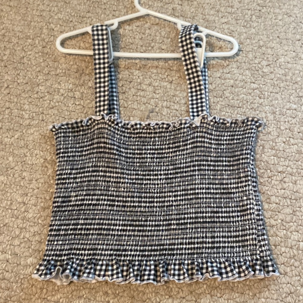 Black and white checkered tank